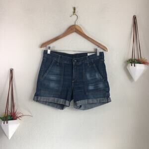 Rag and Bone cuffed carpenter denim shorts